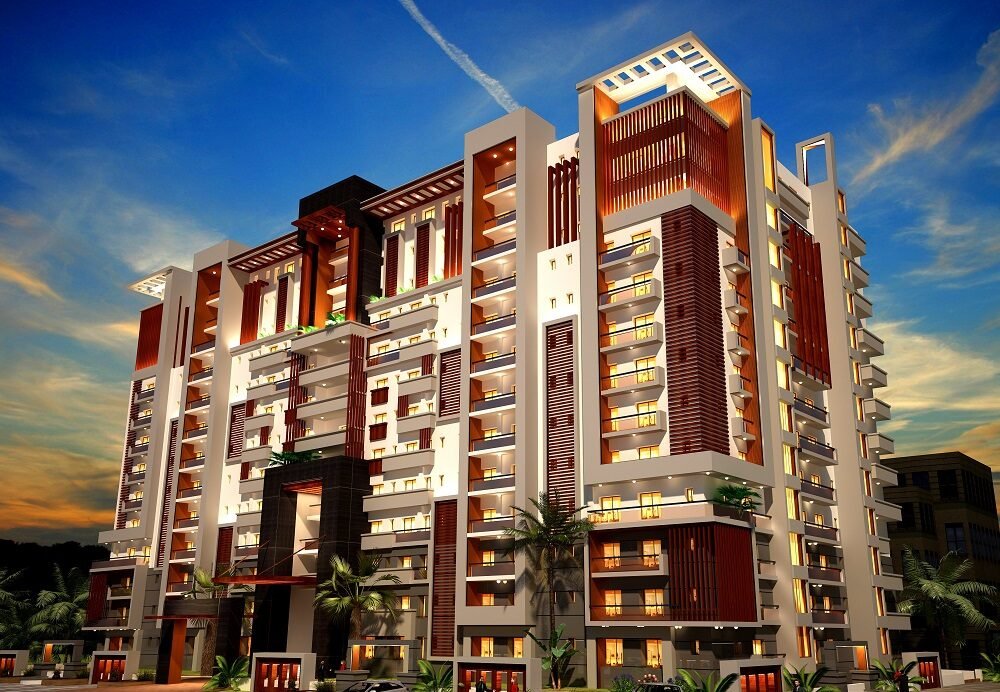 E Park Faisal Town Luxury Apartments Outside View