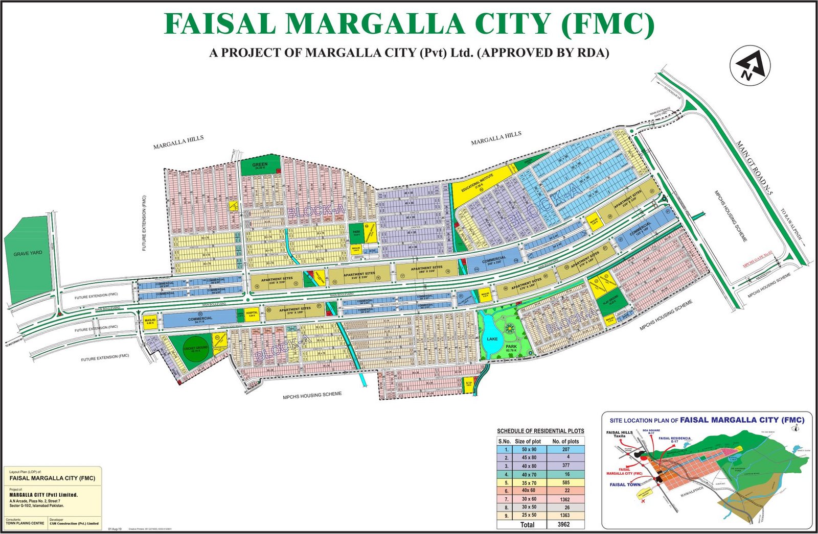 Faisal Margalla City Layout Plan