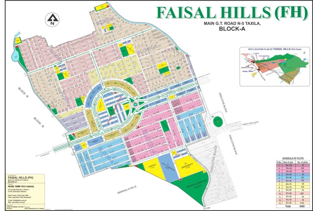 Faisal Hills Block A Map