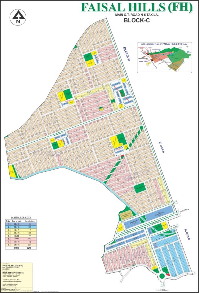 Faisal Hills Block C Map