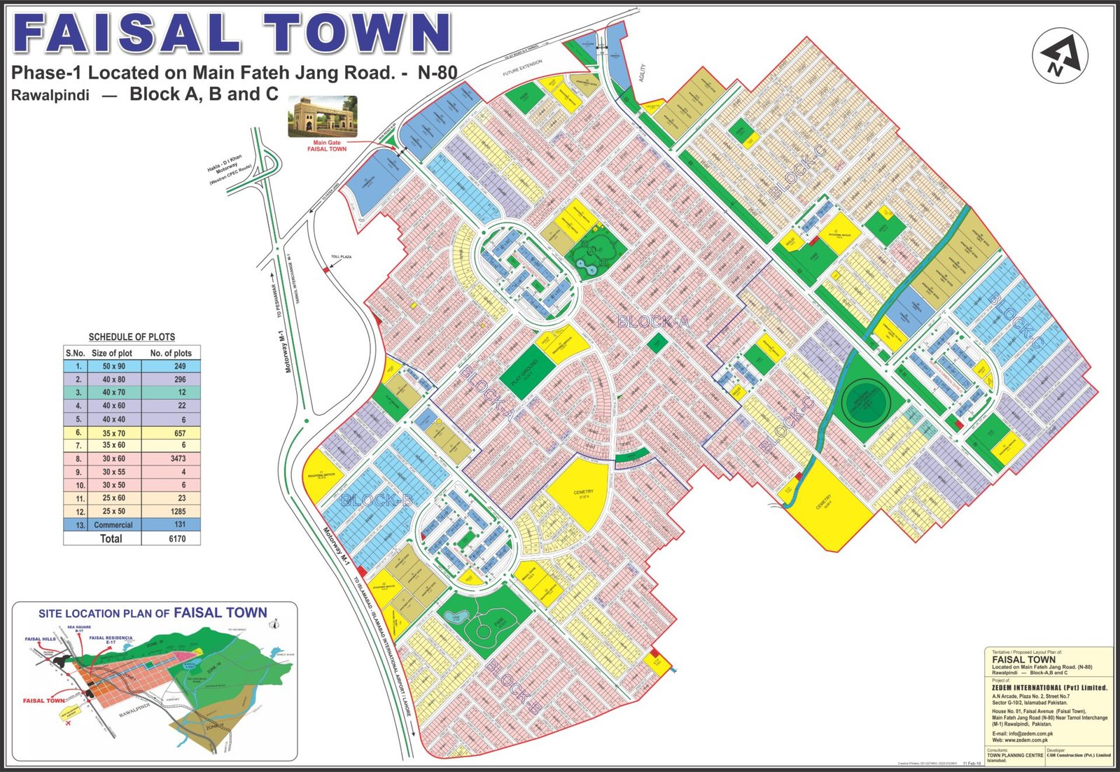 Faisal Town Islamabad Map