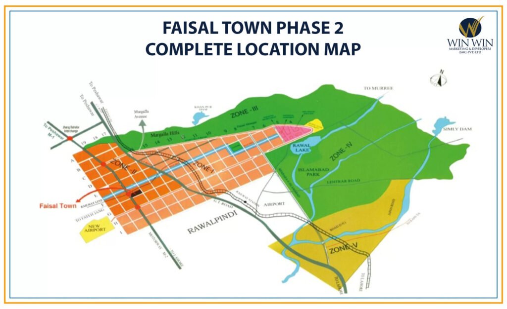 Faisal Town Phase 2 Map