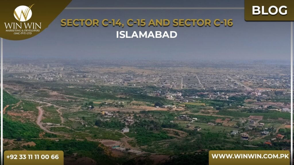Maps and Layout Details of Sector C-14, C-15 and Sector C-16, Islamabad