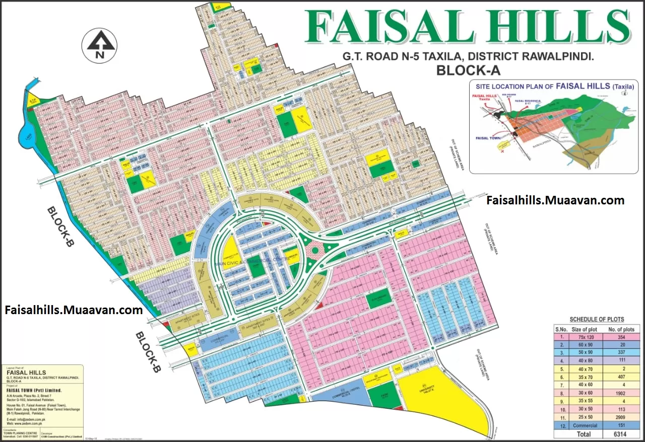 Faisal Hills Layout Plan