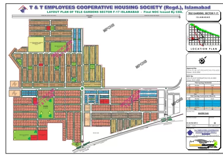 Tele Gardens F 17 Layout Plan